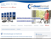 Tablet Screenshot of cleanformat.de